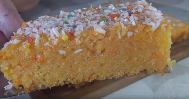 Тыквенно-лимонный манник без муки, масла и яиц: быстрый и сочный осенний пирог. Красавец-манник на кефире в лимонной заливке!