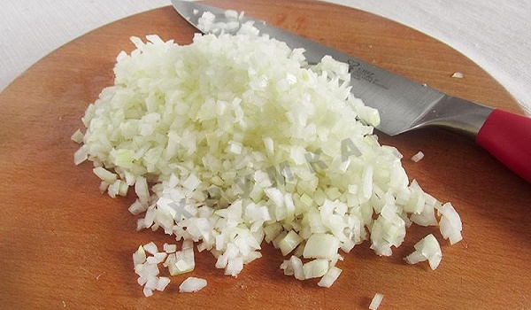 Гренки с луком