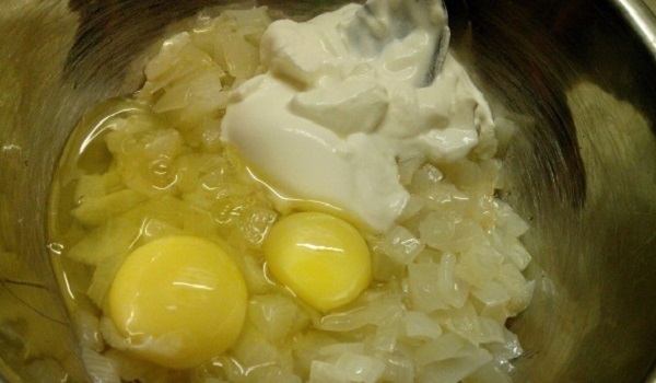 Гренки с луком