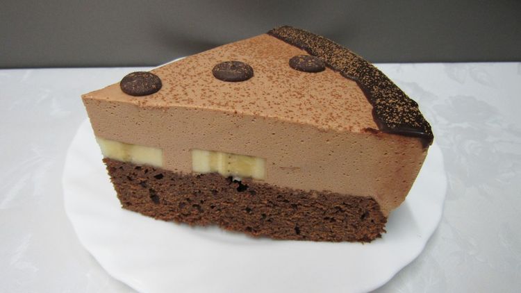 Мега Шоколадный торт с бананами