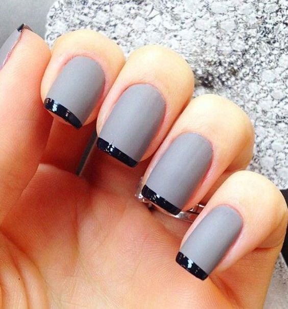 Серый — это не скучно! 50 вариантов модного маникюра в серых тонах