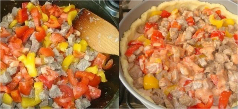 Деревенский мясной пирог на картофельном тесте: необычайно сочный и ароматный!