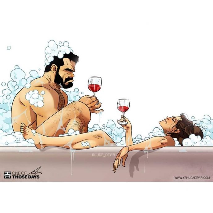 Художник из Тель-Авива показывает повседневную жизнь супружеских пар. И это дико смешно!