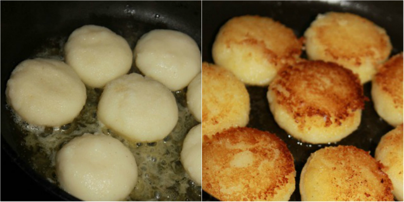 Манники на сковороде
